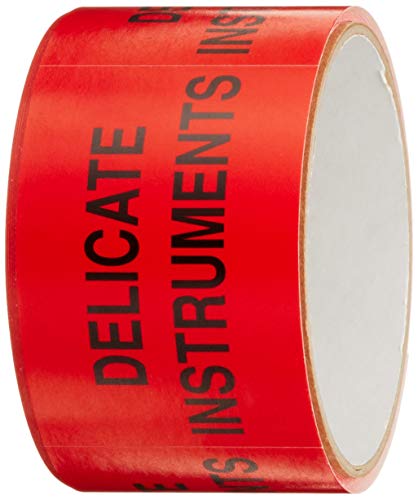 Етикети за пакување за испорака на препараза „Деликатни инструменти“, црвено/црно - 50 по пакување