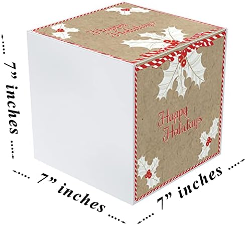 Кутија за подароци Кати Занает 7 Поинсетија | Лесен за Склопување &засилувач; Еднократно | Не Е Потребен Лепак | Вклучете Хартија За Ткиво,
