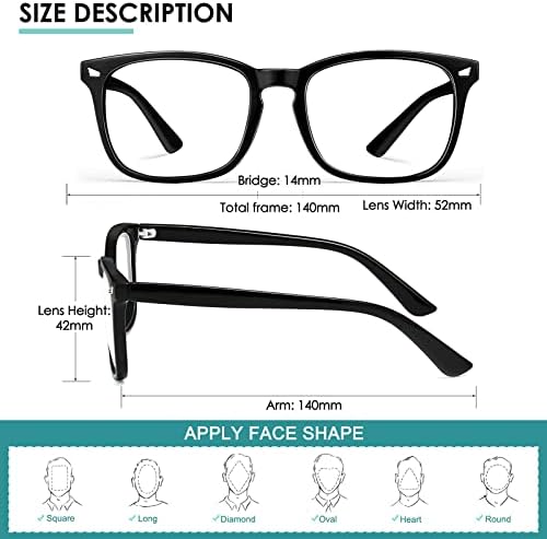 Hunsquer сини светлосни очила за жени/мажи компјутерски сини светлосни очила