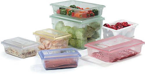 Производи за услуги за храна Carlisle FoodService 1063202 Storplus полиетилен кутија за складирање на храна, 5 галон капацитет, бело