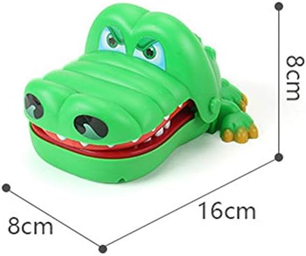 Gikcliu крокодилни заби играчки игра за деца, крокодил за гризење на прсти за забни игри Смешни играчки, забавна игра со каснат од крокодил