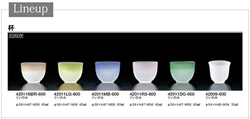 Toyo Sasaki Glass 42011DG-600 GUI Cup, Green, 2,2 fl Oz, Cup, направена во Јапонија