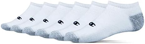 Шампион Менс двојно суво суво 6-пар пакувања богати со памучни чорапи со ниско сечење