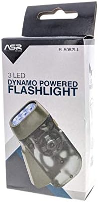 ASR на отворено итно движење 3 LED Dynamo Sickeeke Action Action Flashlight - нема батерии