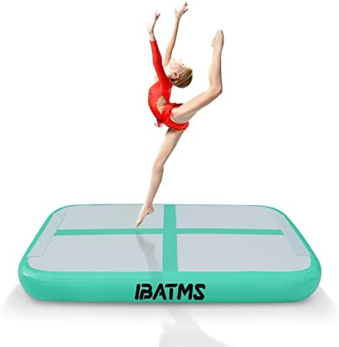 ИБАТМС 3.3 стапки Гимнастика За Надувување Мат за Паѓање Воздух со Дебелина од 8 инчи Воздушни Душеци За Домашна Употреба/Обука/Навивање