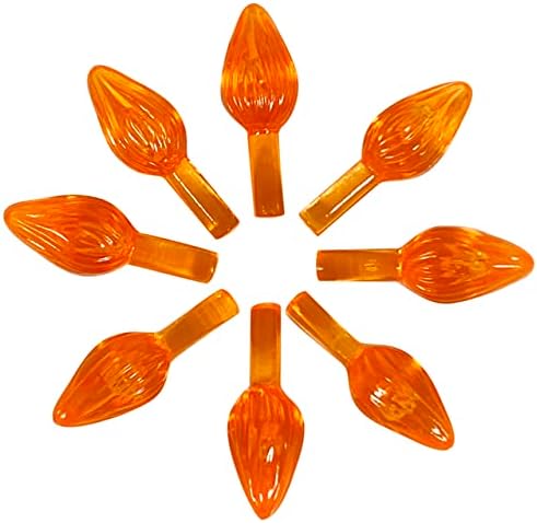 Национален Artcraft® Мали Керамички Светла За Новогодишна Елка Во Стилот На Пресврт-Портокалова