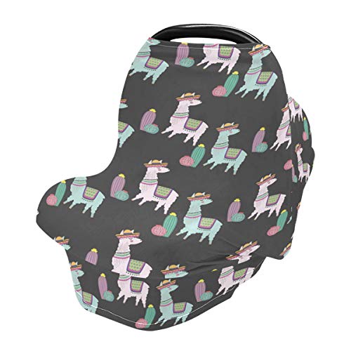 Обвивки за седишта за бебиња за бебиња на лама алпака - капаци за носење и капаци за доење, мулти -употреба на крошна на автомобили,