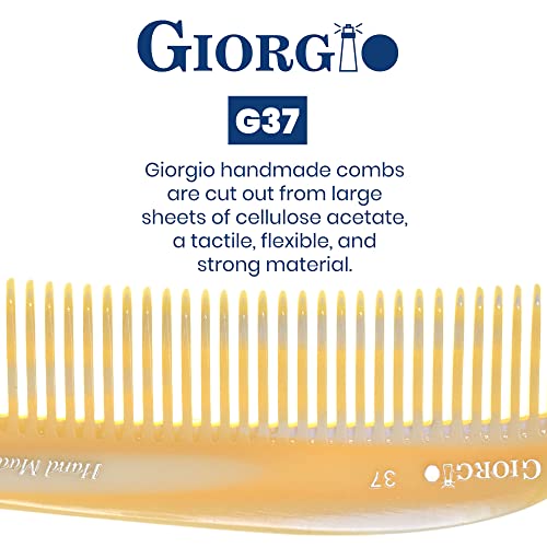 Џорџо Г37 Голем Груб Чешел За Отплеткување На Косата, Широки Заби За Долга Густа Кадрава Брановидна Коса. Чешел За Отплеткување