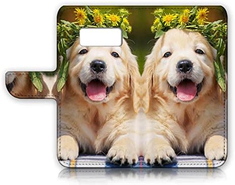 За Samsung S10, 6,1 инчи 4g Само, Дизајниран Флип Паричник Телефон Случај Покритие, А24804 Кученце Куче Златен Ретривер 24804