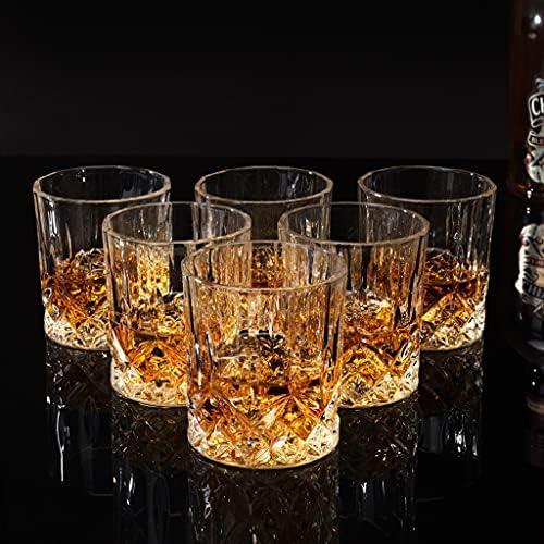 XJJZS Виски Очила Во Собата на 6,10 мл/300 мл Старомоден Кристално Стакло За Алкохол Шкотски Бурбон Кујна Додатоци