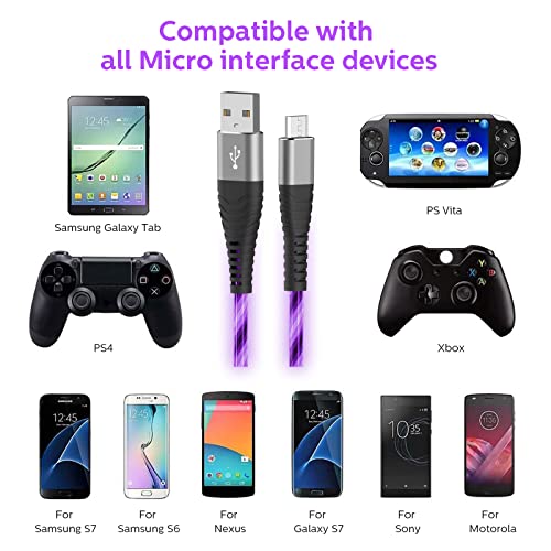 Микро USB Кабел 3FT, Брзо Полнење ANDROID Полнач LED Светне Телефонски Полнач Кабел За Huawei Mate SE, Samsung Galaxy S7/S6/J7,LG, HTC,Sony,