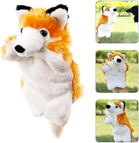 Toyvian Hand Puppet Cuppet Theater Hand Cuppet Animal Fox Fing Finger Purpets Plush Animal Toys Mini Plush Figures играчка за раскажување приказни
