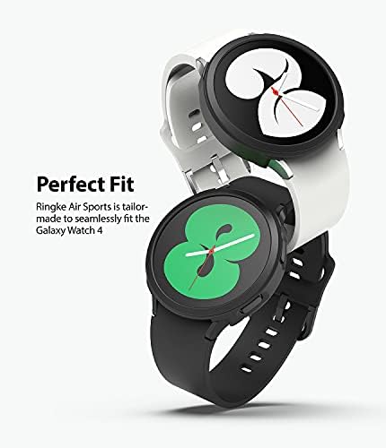 Ringke Air Sports Компатибилен со Samsung Galaxy Watch 4 40мм куќиште, тенок мек флексибилен солиден TPU подигнат рамка за исечоци