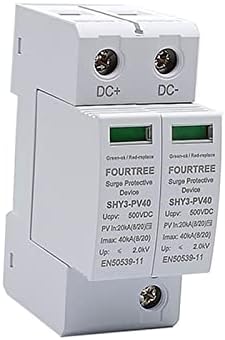 Cavju PV Surge Protector 2P 500VDC Arrester уред SPD Switch House House Stiste Combiner Combiner Box Laser Marking