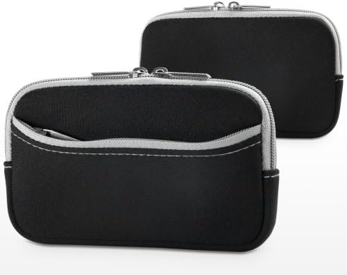 Case Boxwave Case компатибилен со Honor 4C - Softsuit со џеб, мека торбичка Неопрена покриена ракав Зипер џеб за чест 4C - Jet Black