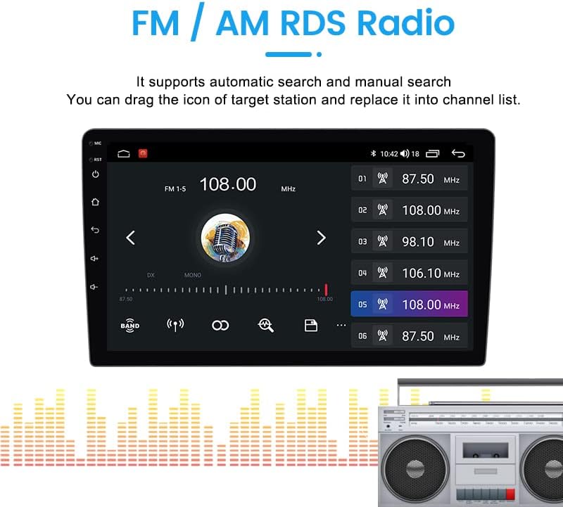 Андроид 10 Автомобил Радио Стерео За Mitsubishi Lancer 2007-2012, Biorunn 10.1 Инчен 8-Јадро Автомобил GPS Navi Безжичен Автомобил-Игра
