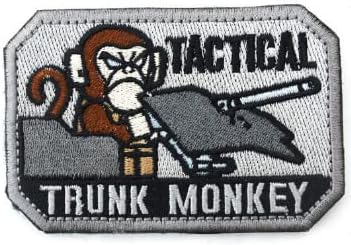 Воена ткаенина од воена лепенка од мајмуни, везени значки тактички налепници за облека со кука и јамка