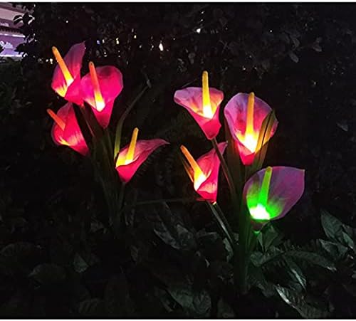 Miss Z 3 PCS Мултифункционални водоотпорни соларни цветни светла убава лесна декор градина дворот на отворено светло вештачко празник забава