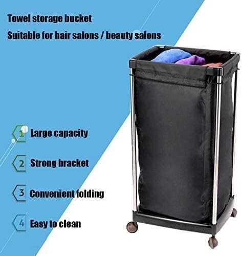 Кошница за крпи за крпи за пешкир за пешкири за салони Yuesfz, Кошарка за складирање на количка за количка за складирање количка