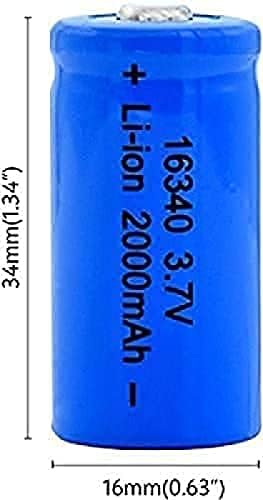 ХАБД Литиумска Батерија 3.7 V 2000mah 16340 Литиум-ЈОНСКА Батерија За Cr123A Cr17345 K123A Vl123A Dl123A 5018Lc, 4 Парчиња