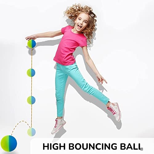 Влезни топки со жив - гумени топки за деца - двојни обоени ледени топчиња со отскок