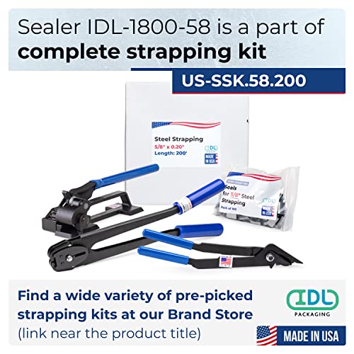 IDL пакување IDL-1800-58 заптивната заптивка за 5/8 заптивки за челични заптивки, направени во САД-отворени или затворени заптивки-алатка