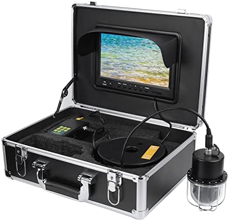 100‑240V 9in DVR 50m Подводна видео камера IP68 водоотпорни 20 ламби 360 ° ротирачки купола панорамски со 8G мемориска картичка