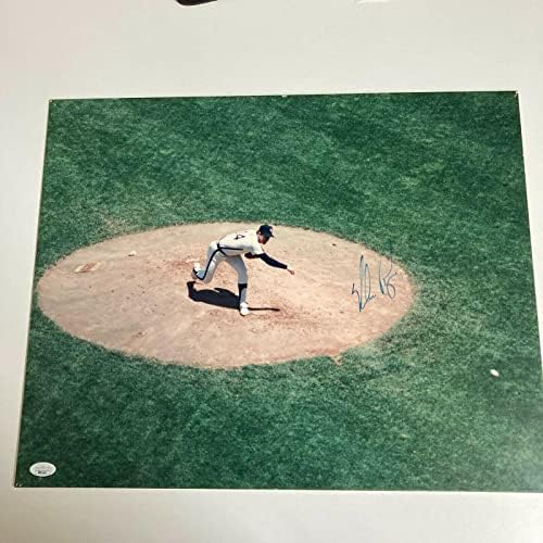 Ретки Нолан Рајан потпиша оригинална фотографија од 1960 -тите 16x20, JSA COA - Автограмирани фотографии од MLB