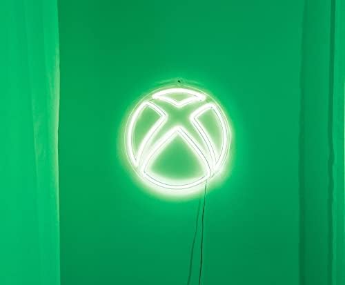 Xbox Логото USB-Придвижуван LED Бел Неонски Ѕид Светлосен Знак | Подготвен Да Висат Ѕид Декор Уметнички Дела | 10 Инчи Висок