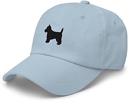 Вести куче извезена капа од бејзбол, сопственик на terierубовник на територијата на Западен Хајленд, татко Кап