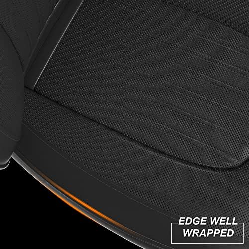 Feelon 2 парчиња ZC предни капаци на седиштата за автомобили, водоотпорни заштитни седишта за предни седишта на кожни автомобили со