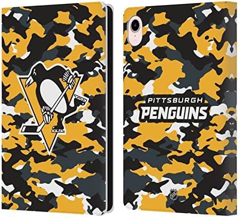 Дизајн на глава за глава официјално лиценциран NHL маскирна питсбург пингвини пингвини за паричникот на паричникот, корица за куќиште