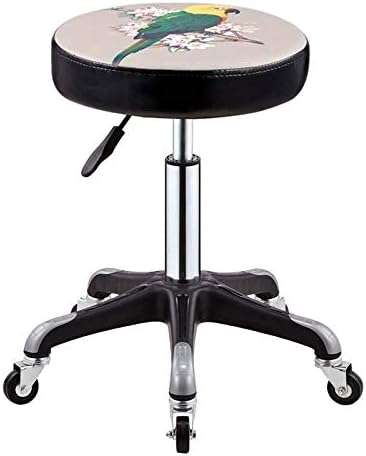 Килими компјутерски столче со тркала ， позирајќи столче со папагал шема синтетичко кожа седиште ， прилагодлива висина 41-55 см ， Поддржана