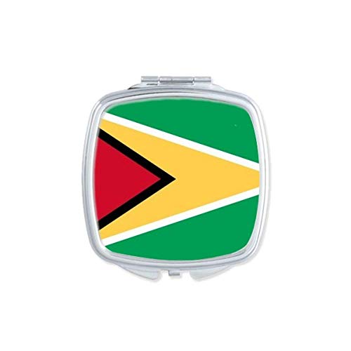 Национално знаме на Гвајана Национално знаме Јужна Америка Огледало Преносен компактен џеб шминка двострано стакло
