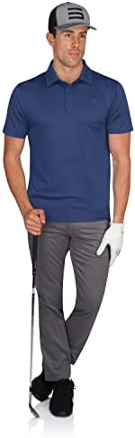 Машки неоткриени голф -кошули за голф - совршена должина, брза суво, 4 -насочно ткаенина за истегнување. Заштита на влага, заштита