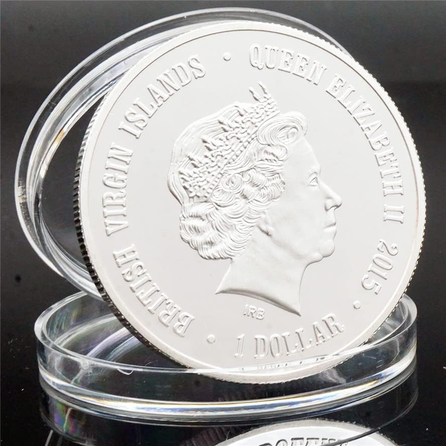 Комеморативна Монета На Комонвелтот Животински Лигер Сребрена Монета Комеморативна Монета Странска Валута Британски Девствени