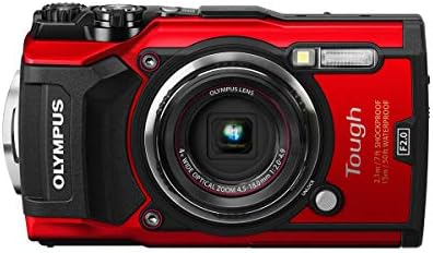 Водоотпорна камера Олимп ТГ-5 со 3-инчен ЛЦД, црвена