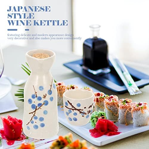 Fomiyes прибор постави прибор постави керамички кригла сет јапонски раб шише 1 сет керамички чаши деликатни тенџере јапонски стил чаши котел