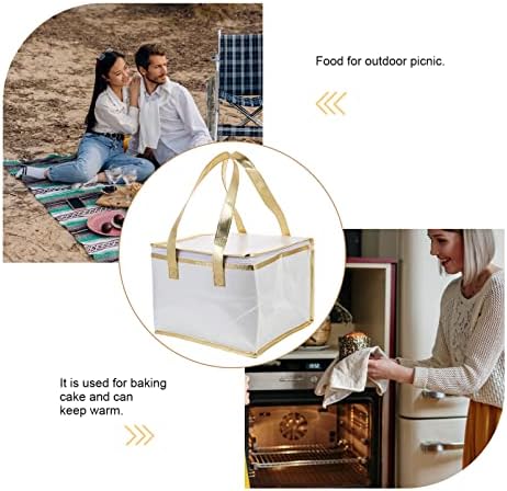 Испорака на храна ранец Изолиран торбички за намирници за еднократна употреба: Мала торба за ладилник за пикник со рачки со