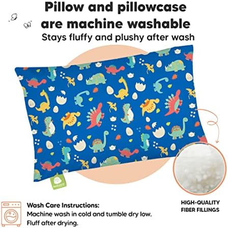 Keababies Toddler Pillow со перница и вреќа за спиење за бебиња 6-12/12-18 месеци - 13x18 Мојата мала сонувачка перница - органско памучно носење на ќебето за носење - органски памучни