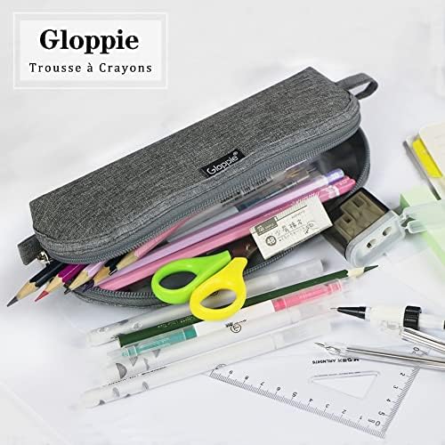 Gloppie Pencil торбичка Пенки за пенкало за молив кутии за молив, едноставна торба со молив, сиво пенкало, канцеларија за канцеларија, материјали