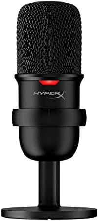 Пакет на Hyperx Solocast-USB микрофон за игри со кондензатор, за компјутер, PS4, PS5 и Mac, сензор за чешма-до-глума, кардиоиден