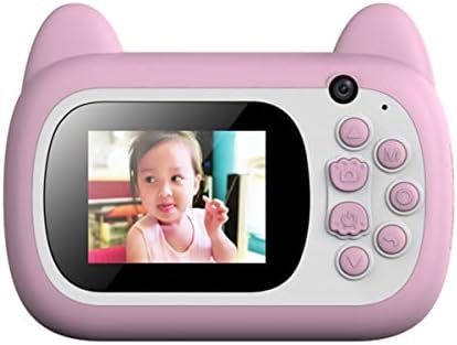 Mobestech мини камера камера играчка камера 1 парчиња за печатење бела леќа фотографија за деца милиони видео Toypink двојна камера мини