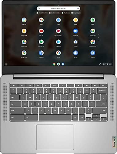 Lenovo Chromebook 3 лаптоп, 14 FHD IPS екран на допир 300nits анти-сјај, окта-јадрен медијак MT8183, 4 GB LPDDR4X RAM меморија,