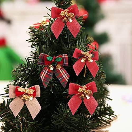 2022 BOUKNOTS Божиќни лакови со bellвонарски украси за новогодишни украси за забава