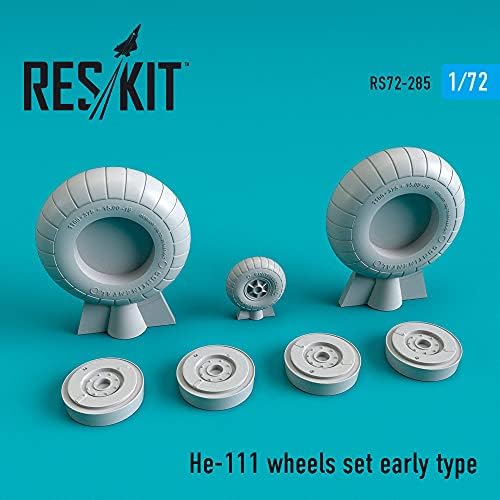 Reskit RS72-0285-1/72 HE-111 тркала поставени ран тип за комплет за пластичен модел