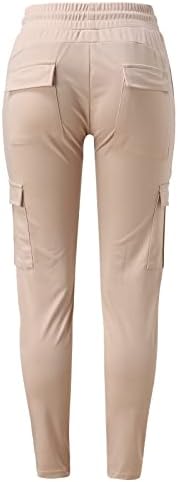 Keusените на Keusn Women hige половини панталони со низок пораст панталони панталони жени лабави панталони со џогирање со џебна улична облека