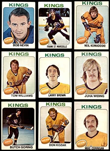 1975-76 О-пи-чие Лос Анџелес Кингс Тим постави Лос Анџелес Кингс-хокеј ВГ/екс+ кралеви-хокеј