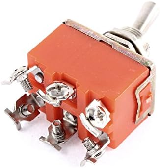 QTQGOITEM AC 250V 15A 3 Позиции што го врзуваат прекинувачот за минијатурно вклучување портокалово портокалово