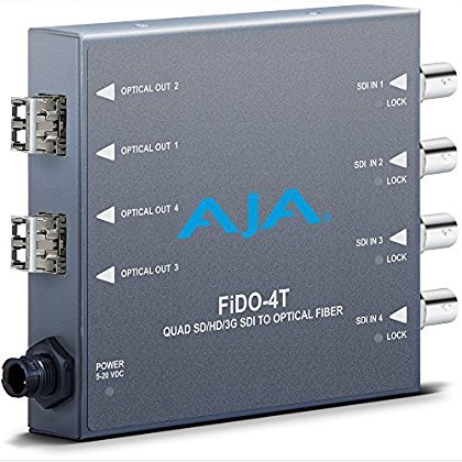 AJA FIDO 4 канал 3G-SDI до LC Оптички влакна предавател